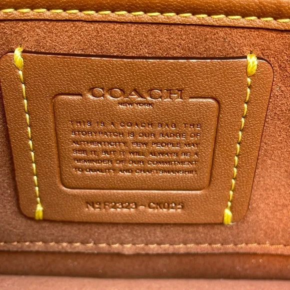 Coach Tabby Crossbody Wristlet Brass/Rust NWT - Picture 3 of 17